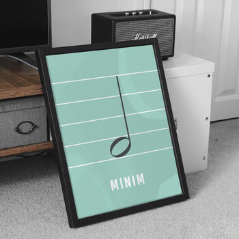Minim Note Print | Music Theory Poster, 9 of 10