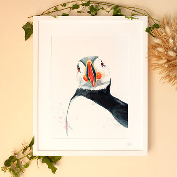 Inky Puffin Illustration Print, 3 of 12