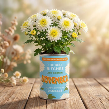 Personalised November Grow Your Own Flower Gift, 3 of 4