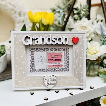 Personalised Grandson Photo Frame Birthday Gift, 7 of 7