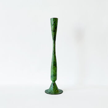 Verdigris Candle Holder, Shelley, 4 of 8