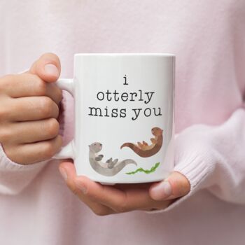 I Otterly Miss You Personalised Mug, 3 of 3