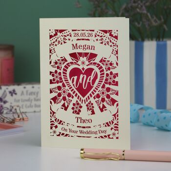 Personalised Wedding Card, 5 of 8