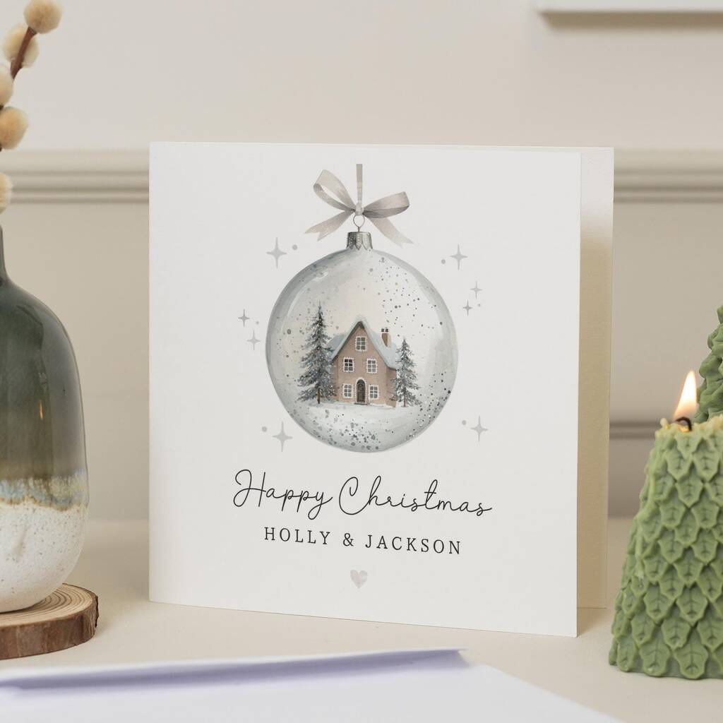 Personalised New Home Christmas Card For Couple, 1 of 7