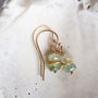Gold Emerald Earrings, thumbnail 8 of 11