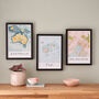 Framed And Personalised Fiji Map Print, thumbnail 3 of 4