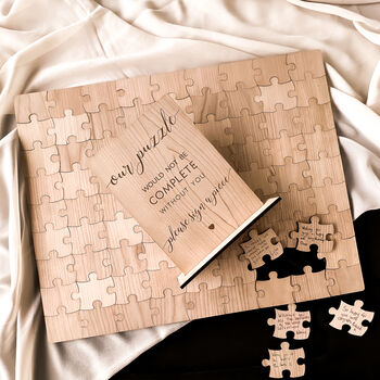 Wedding Jigsaw Puzzle Guest Book Alternative, 6 of 10