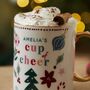 Personalised Cup Of Cheer Gold Rim Mug, thumbnail 3 of 3