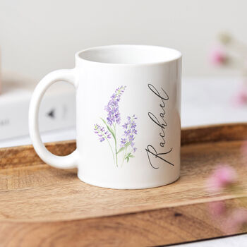 Personalised Birth Month Flower Mug, 2 of 5