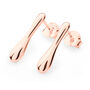 Rose Gold Plated Drop Studs, thumbnail 1 of 3