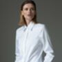 Claudette White Organic Cotton Shirt, thumbnail 1 of 5