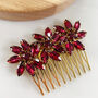 Wine Red Festive Hair Comb, thumbnail 4 of 5