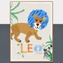 Lion Personalised Name Print, thumbnail 1 of 12