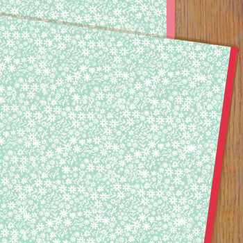 Ditzy Flower Wrapping Paper Two Sheets, 8 of 8