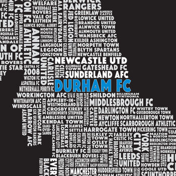 Personalised UK Women's Super League Football Team Map, 3 of 5