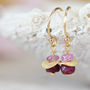 Ruby And Sapphire Earrings, thumbnail 1 of 9