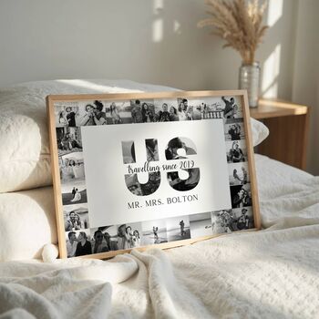 Personalised Travel Memories Photo Collage Print, 4 of 7