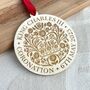 Kings Charles Iii Coronation Wooden Hanging Decoration, thumbnail 1 of 1
