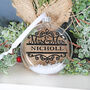 Personalised Couple Christmas Tree Bauble, thumbnail 6 of 9