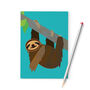 Sloth A6 Recycled Paper Notebook, thumbnail 1 of 7
