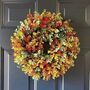 Handmade All Season Multi Coloured Outdoor Wreath, thumbnail 1 of 6