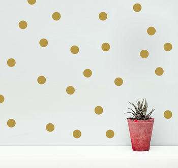 Coloured Polka Dots Wall Sticker Set, 2 of 4