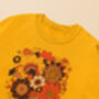 70s Retro Flower Sweatshirt, thumbnail 4 of 4