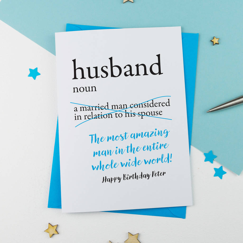 Husband Birthday Card Cards Invitations Home Garden