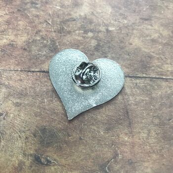 Personalised Love Heart Enamel Pin, 4 of 8