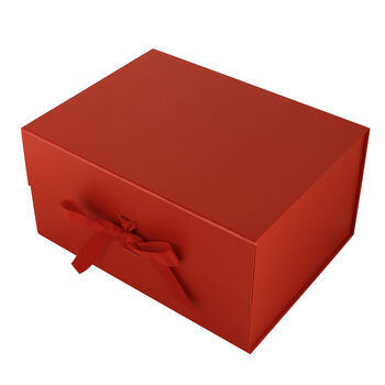 Personalised Luxury Extra Deep A4 Red Gift Box, 2 of 5