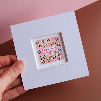 Fabulous Mum Mini Art Print, 2 of 9