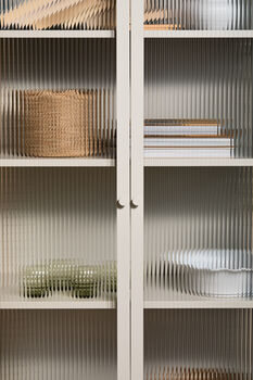 Tall Taylor Glass Cabinet In Panna Cotta, 6 of 6