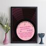 Personalised Music Print For Mum Lp Label Gift For Her, thumbnail 3 of 12