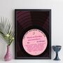 Personalised Music Print For Mum Lp Label Gift For Her, thumbnail 4 of 12