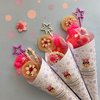 Princess Themed Personalised Party Cones, 2 of 3
