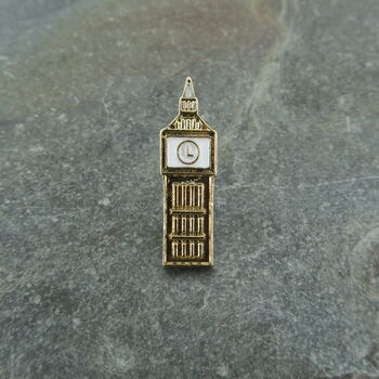 British Big Ben Clock Tower Lapel Pin Brooch, 2 of 2