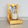 Golden Heart Mirrored Candle Holder, thumbnail 4 of 5