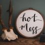 Hot Mess Embroidery Hoop, thumbnail 2 of 4