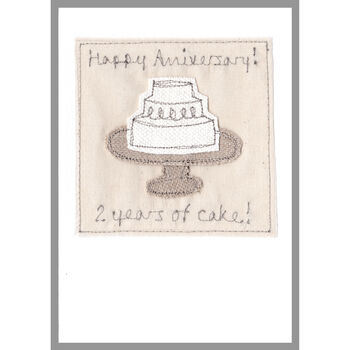 Personalised Wedding Cake Wedding Or Anniversary Card, 6 of 12