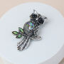 Abalone Owl Brooch, thumbnail 1 of 2
