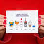 Personalised Family Christmas Cards Pack Of 10, thumbnail 1 of 8
