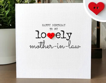 Personalised Birthday Card For Special Mother In Law, Handmade Card, 3 of 4