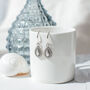 Silver Plated Drop Earrings, thumbnail 2 of 8