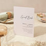 Wedding Guest Book Table Sign A4 Sturdy Minimal Script, thumbnail 1 of 5