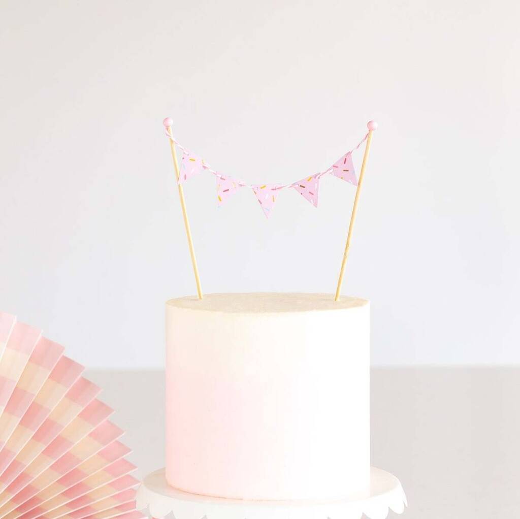 Cake By Courtney Bunting Cake Topper By Little Big Party Co.