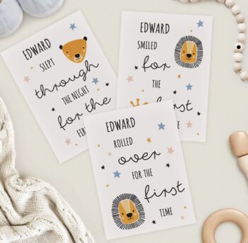 Personalised Baby Milestone Cards, 2 of 4