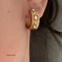 Belle Cz Gold Hoops, thumbnail 5 of 6