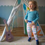 Baby, Toddler Joggers With Inbuilt Socks 'Squiggly', thumbnail 4 of 9