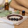 Courage Tiger Eye Lava Bead Aromatherapy Bracelet, thumbnail 1 of 6