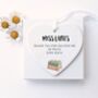 Personalised Teaching Assistant Heart Keepsake, thumbnail 2 of 2